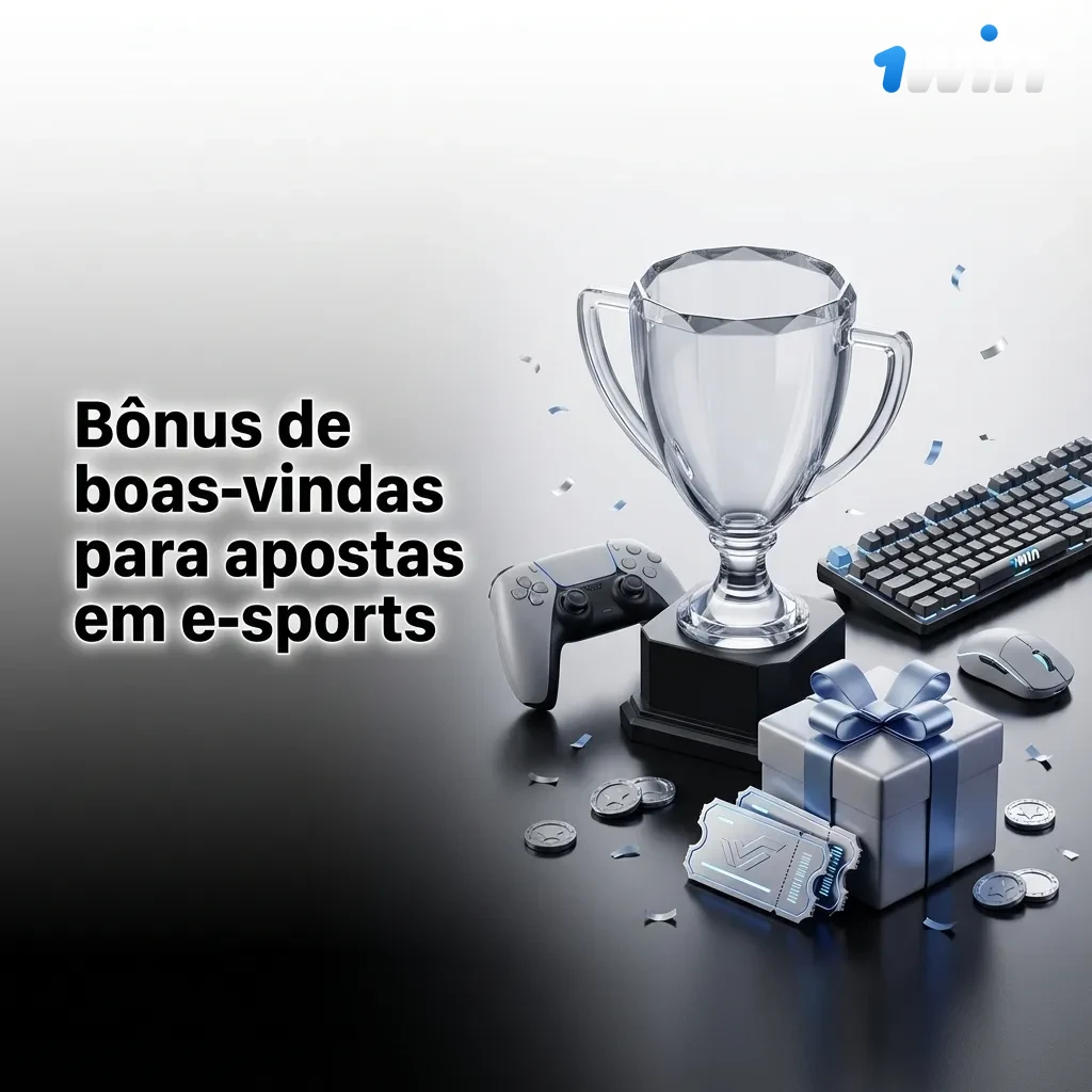 Banner de bônus de boas-vindas em apostas e-sports destacando bônus de até 500% no primeiro depósito