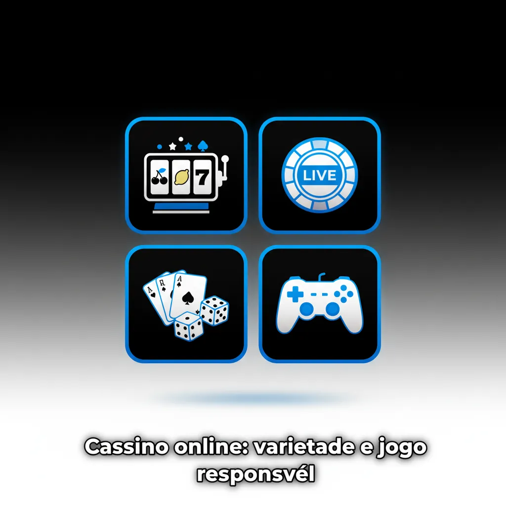 Cassino online com slots, roletas, blackjack, bacará, pôquer, bingo e game shows ao vivo; foco em jogo responsável.