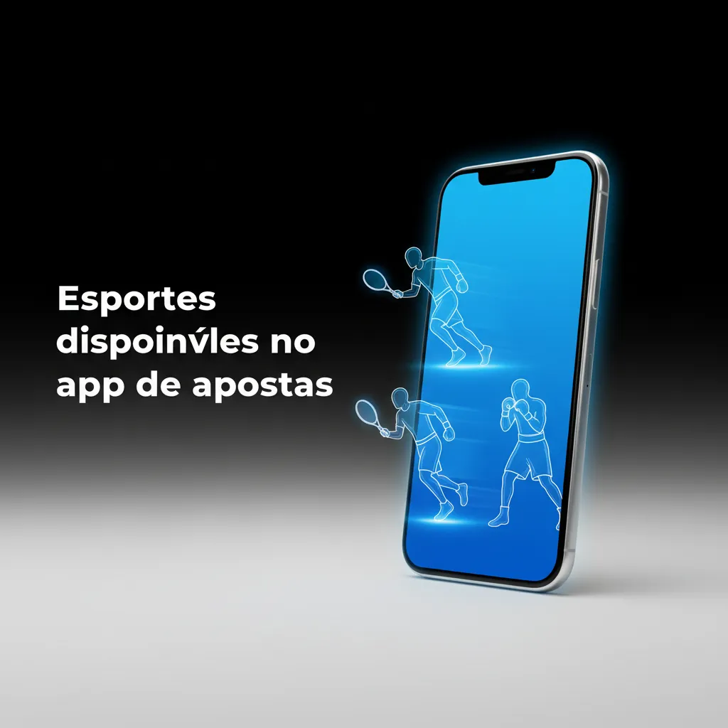 Tela do app de apostas com esportes, pré-jogo e ao vivo, odds: futebol, basquete, tênis, vôlei, MMA e eSports.