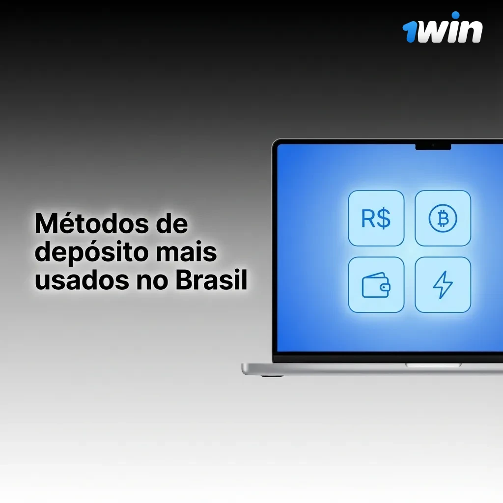 Infográfico em português listando métodos de depósito no Brasil: Pix, boleto, cartões Visa e MasterCard, Skrill, Neteller e EcoPayz