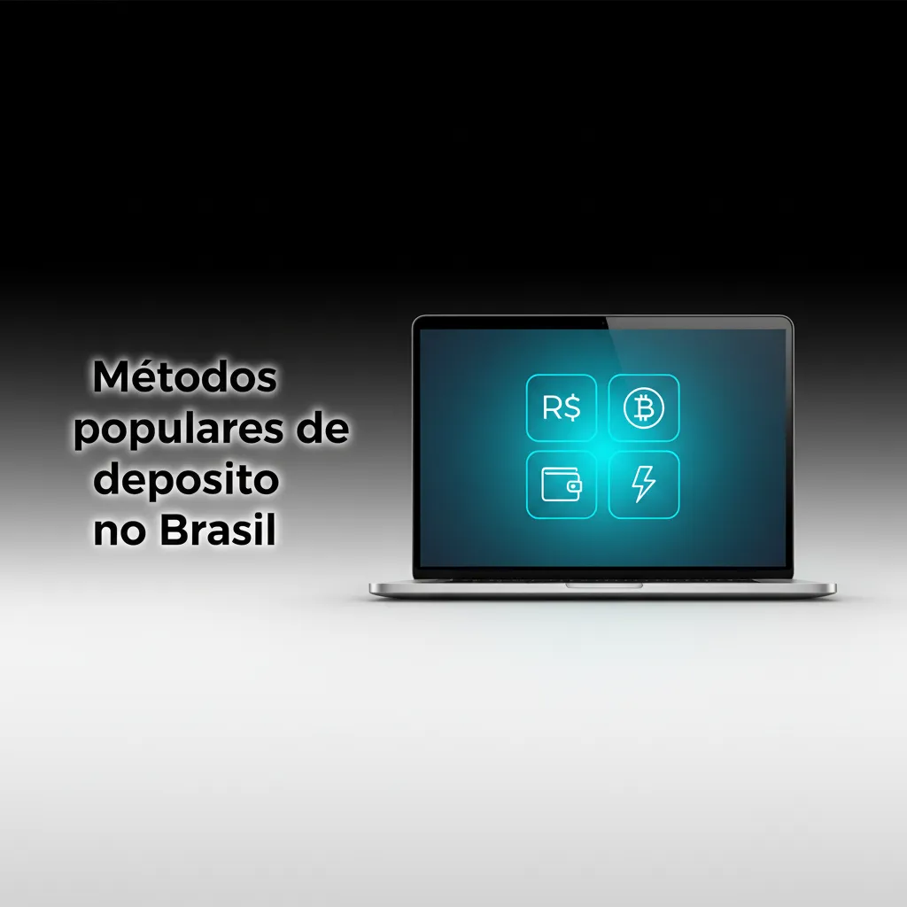 Infográfico com métodos de depósito no Brasil: Pix, Visa, MasterCard, Boleto, Skrill, Neteller e ecoPayz.