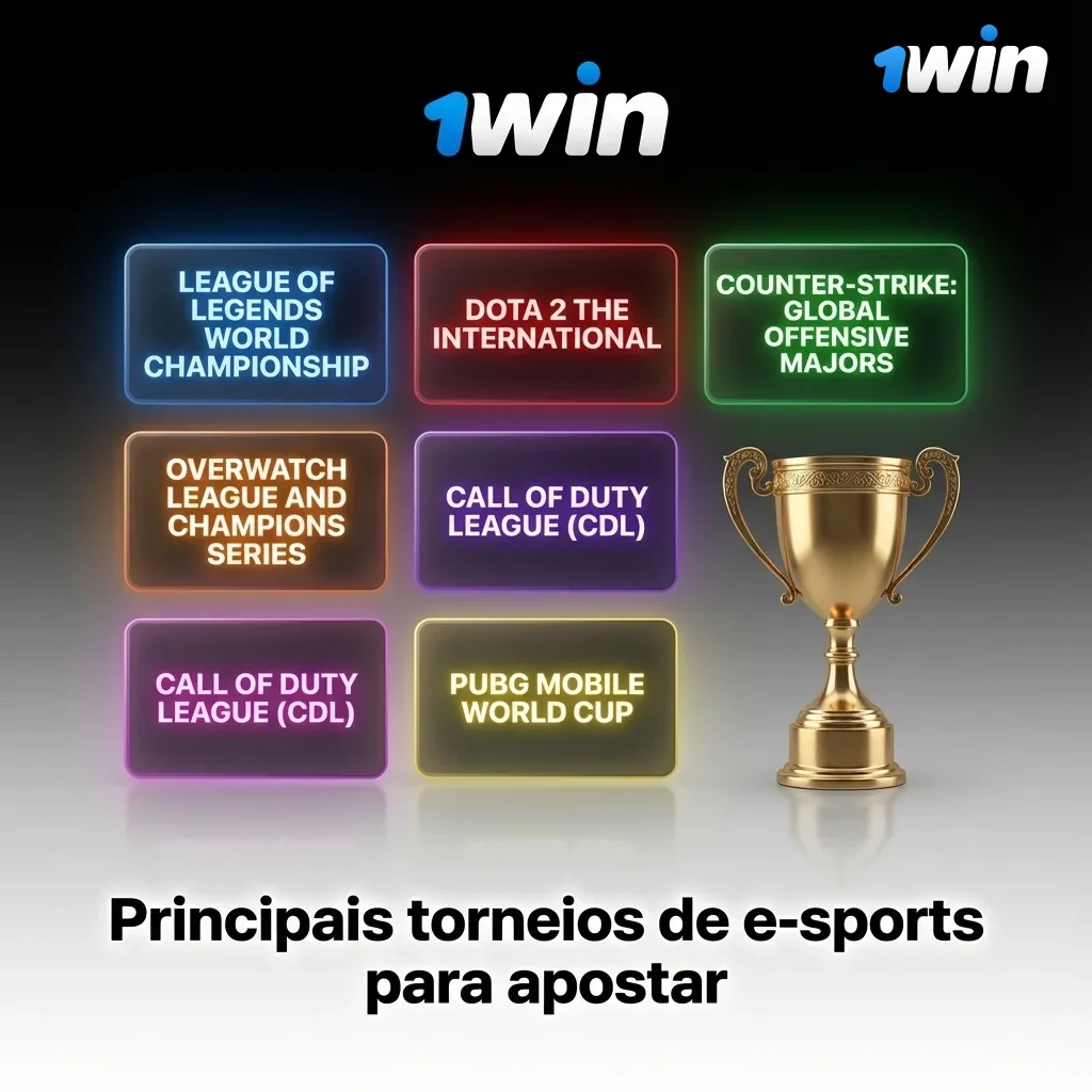 Tabela de jogos e-sports com seus principais torneios internacionais para apostas online