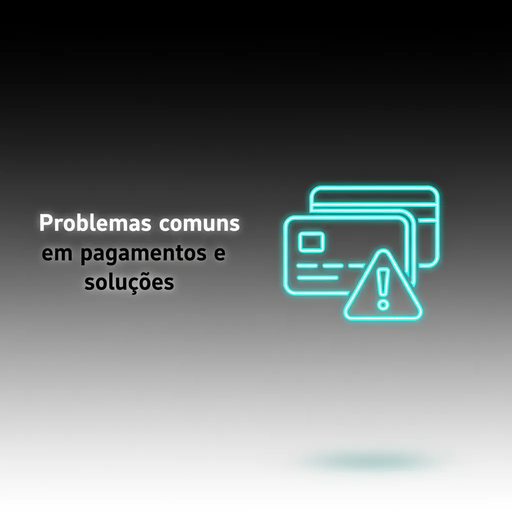 Infográfico problemas de pagamentos e soluções: Pix não creditado, cartão recusado, boleto atrasado, dados inválidos, limite.