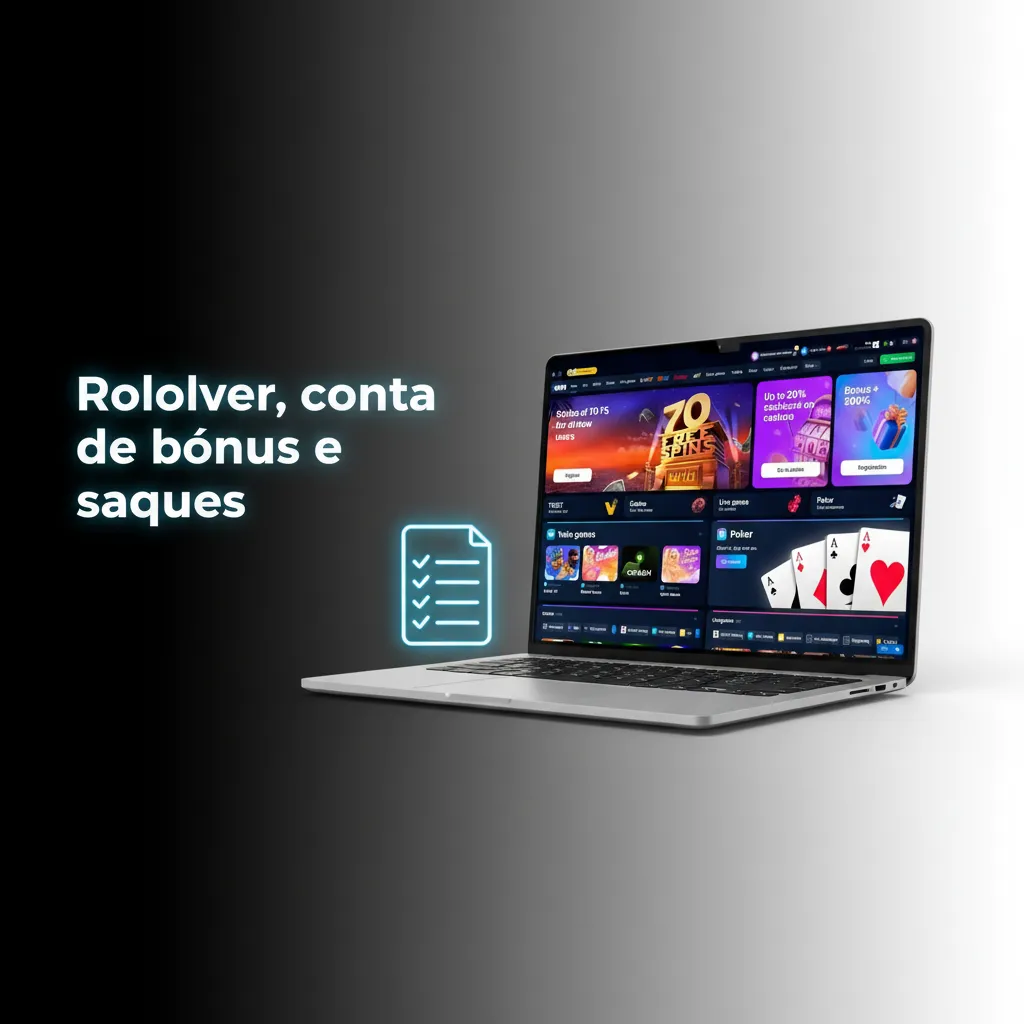 Infográfico: rollover, saldo real e conta de bônus; requisitos de apostas, limites, prazos e saques na 1win.