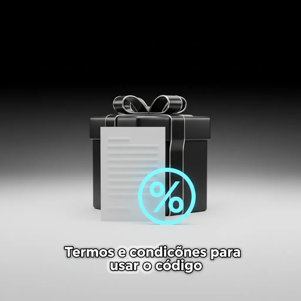 Infográfico de termos do bônus e código: até 500%, depósito mínimo, requisitos de aposta, prazos, 18+, jogo responsável.