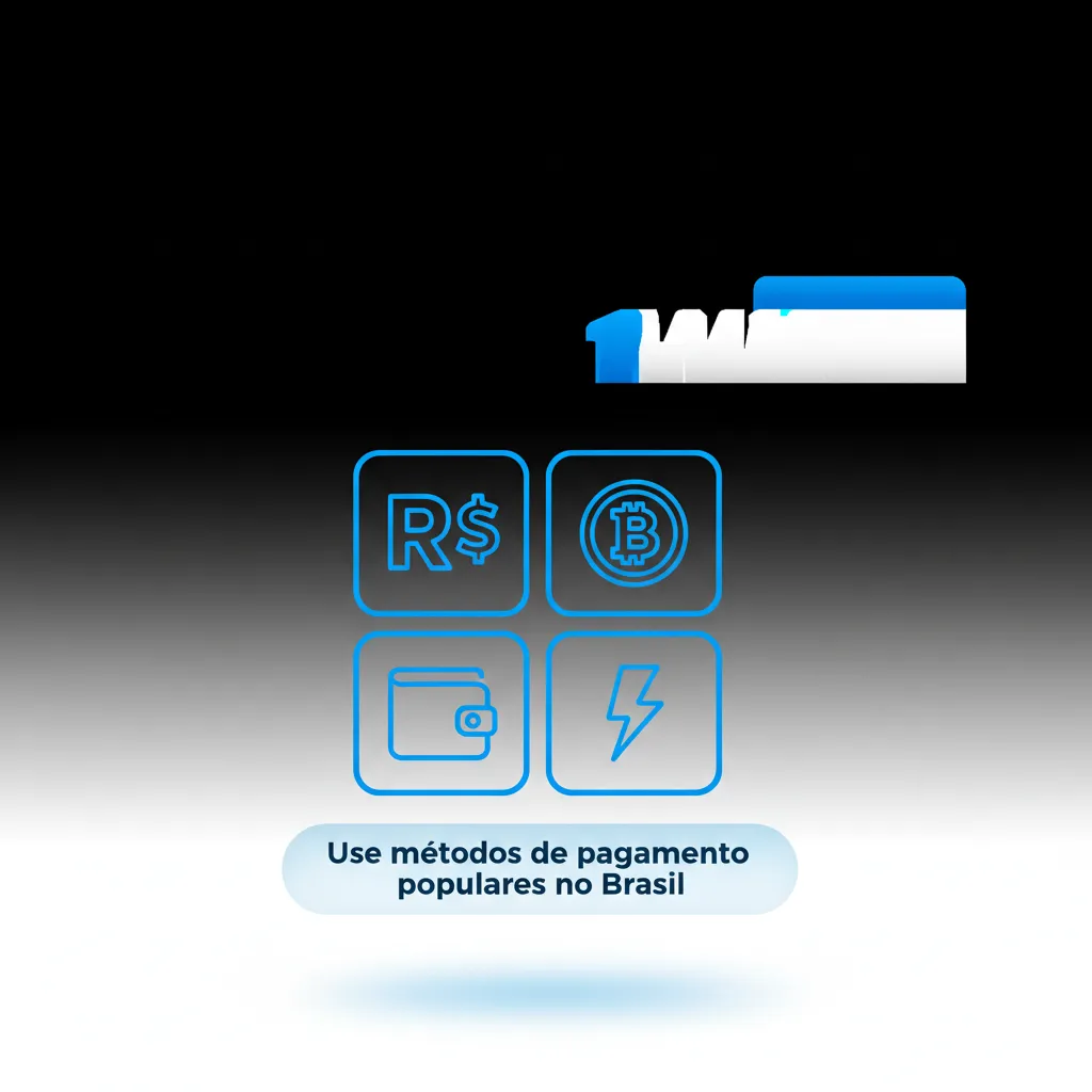 Ícones de Pix, Boleto, Visa, Mastercard, TED, Skrill, Neteller, EcoPayz e AstroPay, métodos populares no Brasil.
