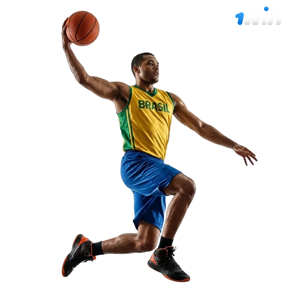 Tela do site 1win Brasil mostrando apostas de basquete online ao vivo, odds em tempo real e destaque para NBA e NBB