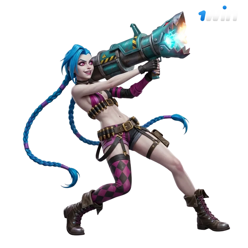 Banner da 1win Brasil com jogador de League of Legends e destaque para bônus de boas-vindas em apostas online