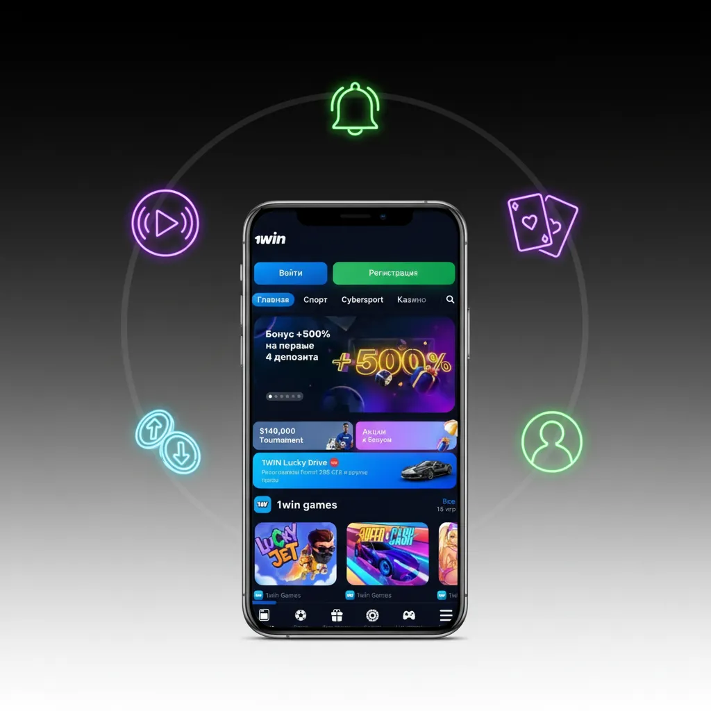 Destaques do app 1win no celular: PWA leve, bônus, apostas ao vivo, cassino, Pix e suporte 24h.