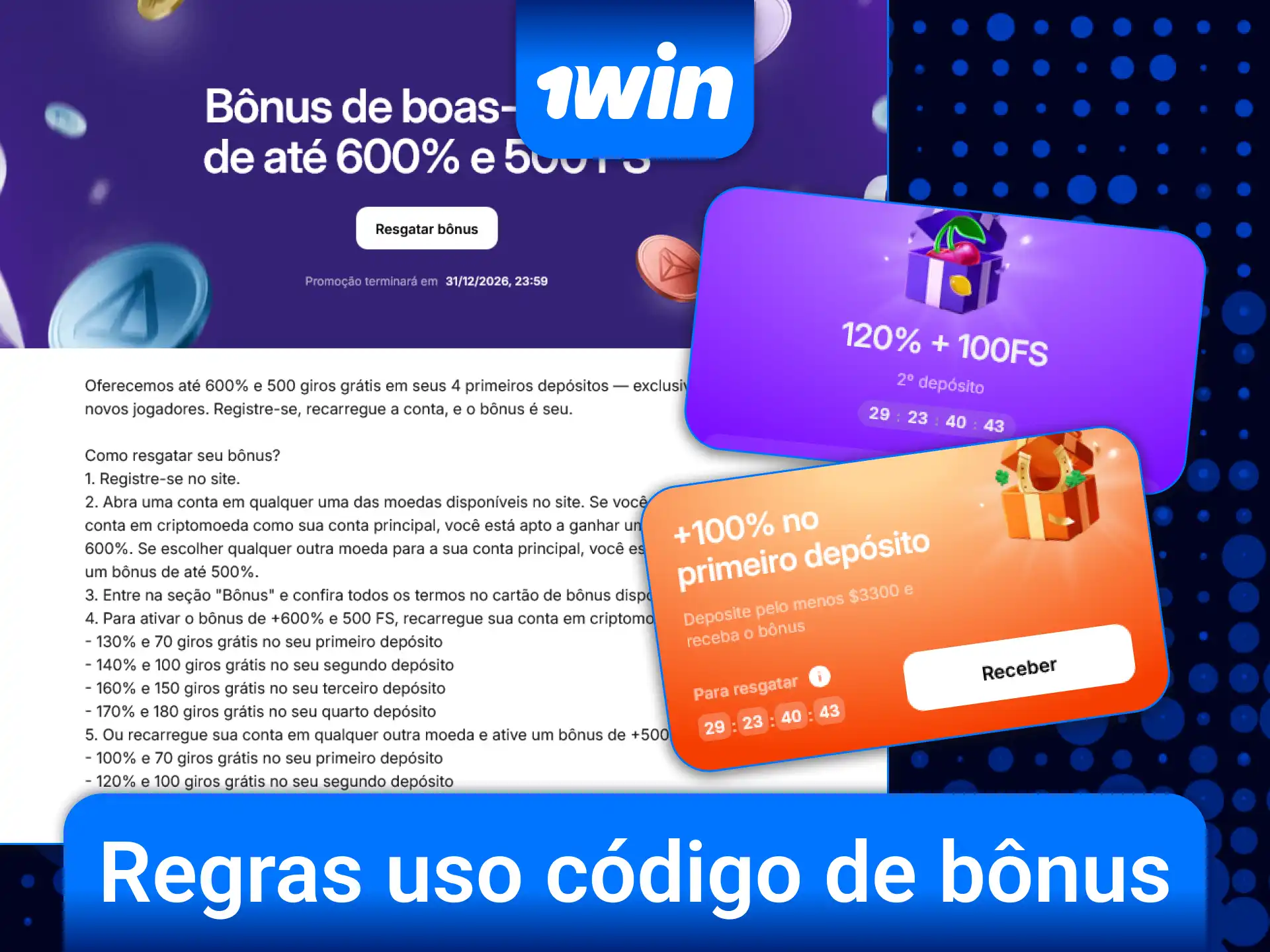 Conheça as regras do código promocional 1win para maximizar seus ganhos nas apostas.