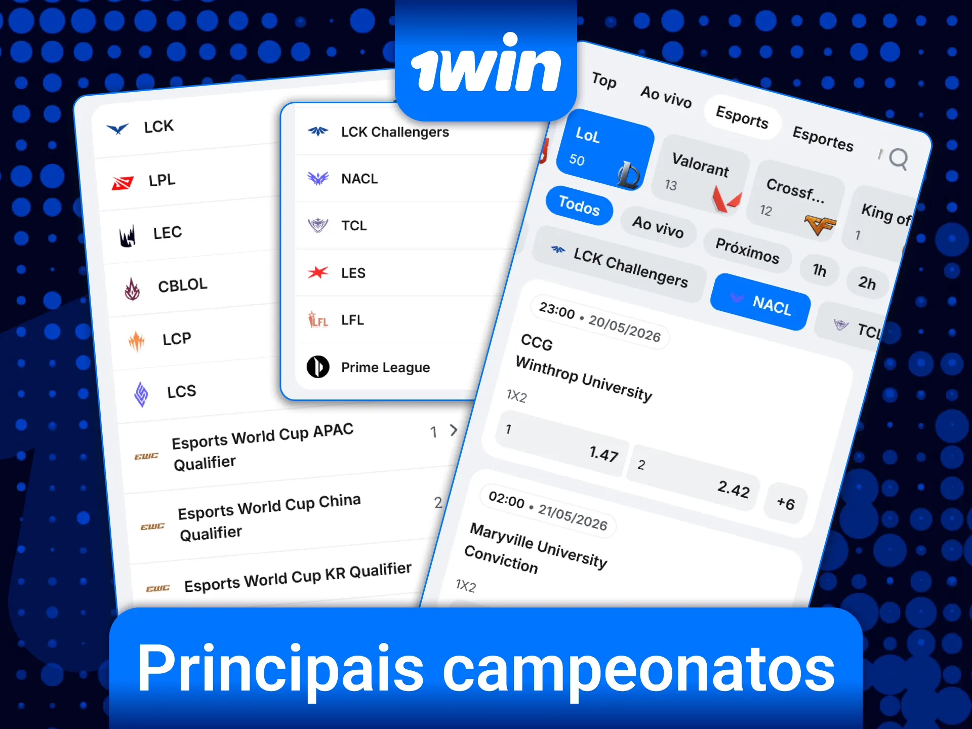 Conheça os principais campeonatos de League of Legends e faça suas previsões na 1win.