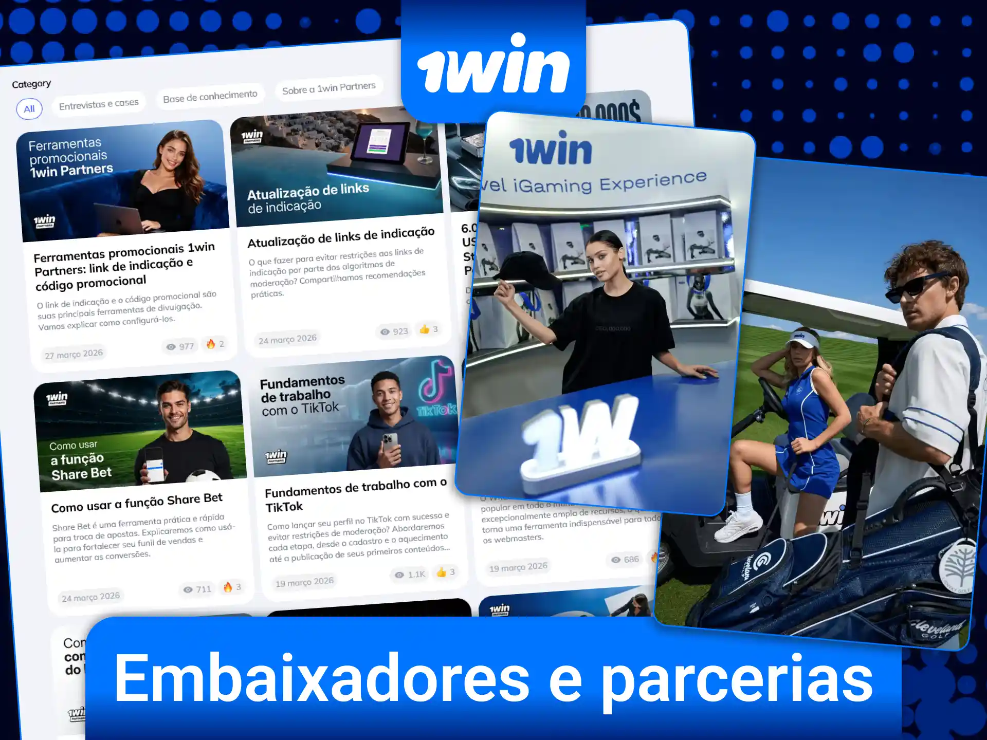 Conheça os embaixadores da plataforma oficial 1win Brasil e junte-se a uma comunidade forte.