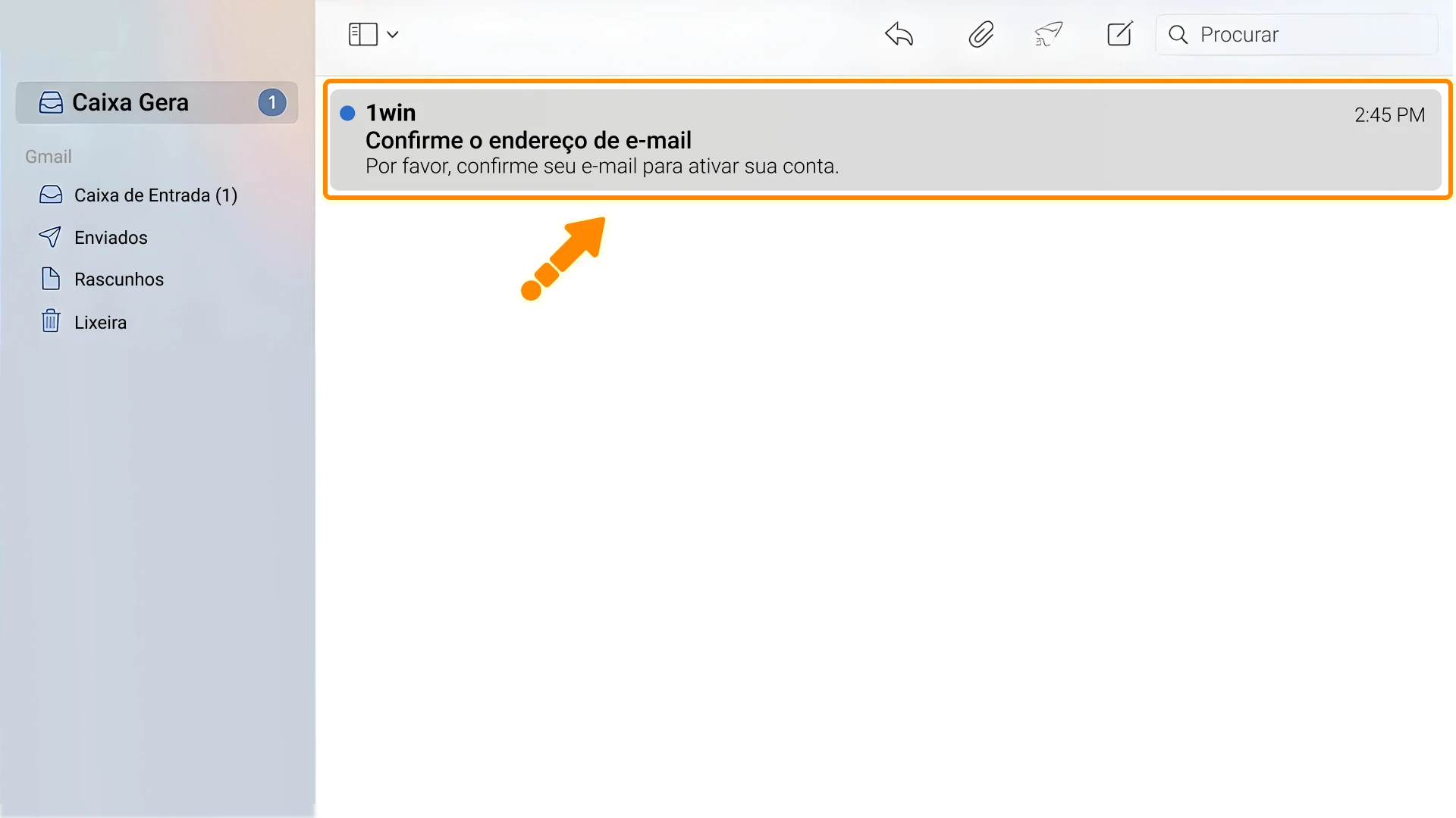 Confirme sua conta após concluir o cadastro 1win e ative seu perfil.