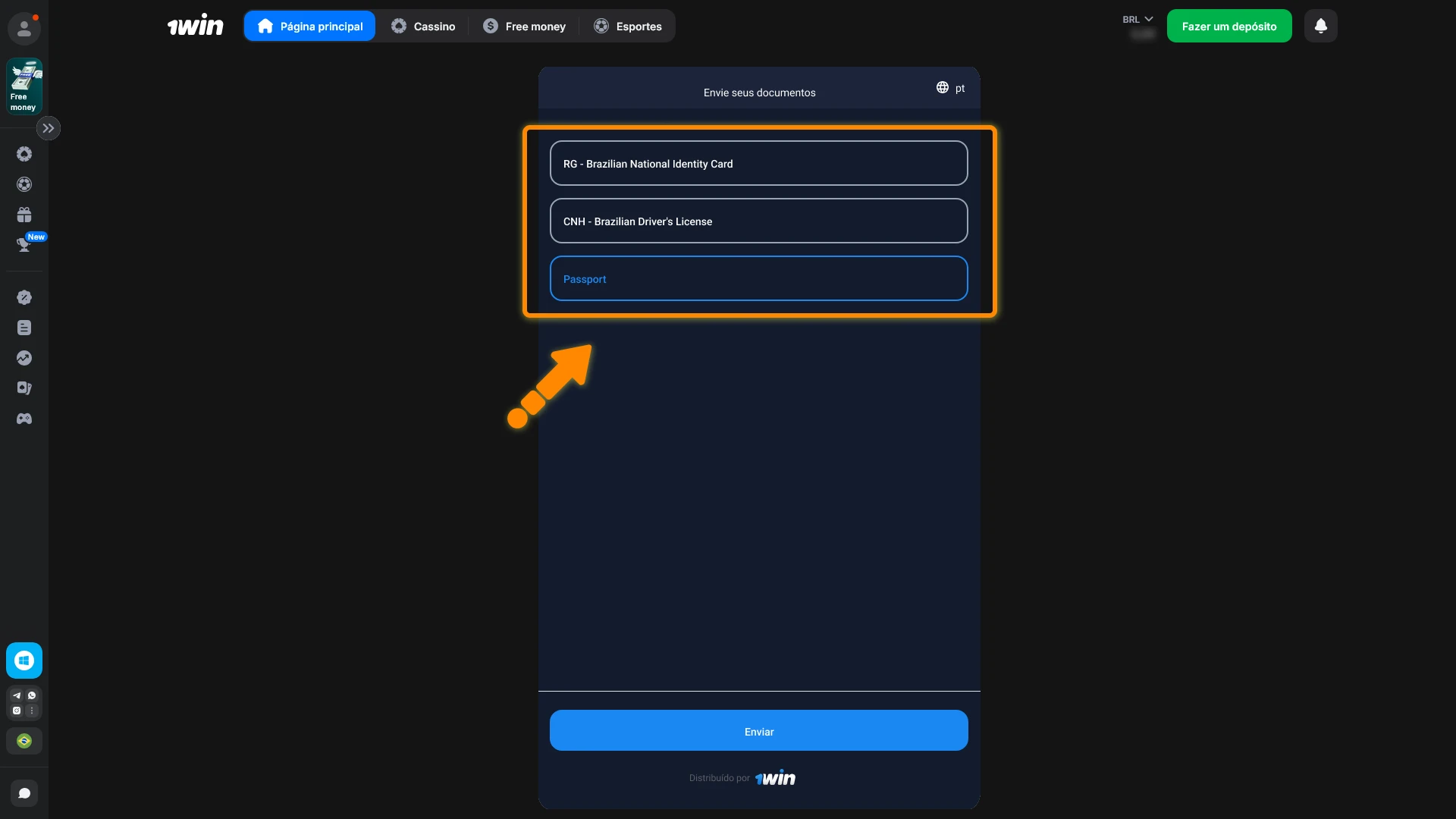 Carregue os documentos solicitados no site 1win Brasil para concluir sua verificação.