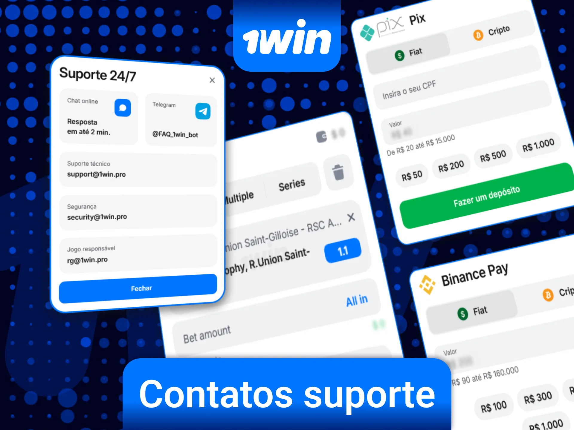 Entre em contato com o suporte para ajuda em pagamentos na plataforma 1win.