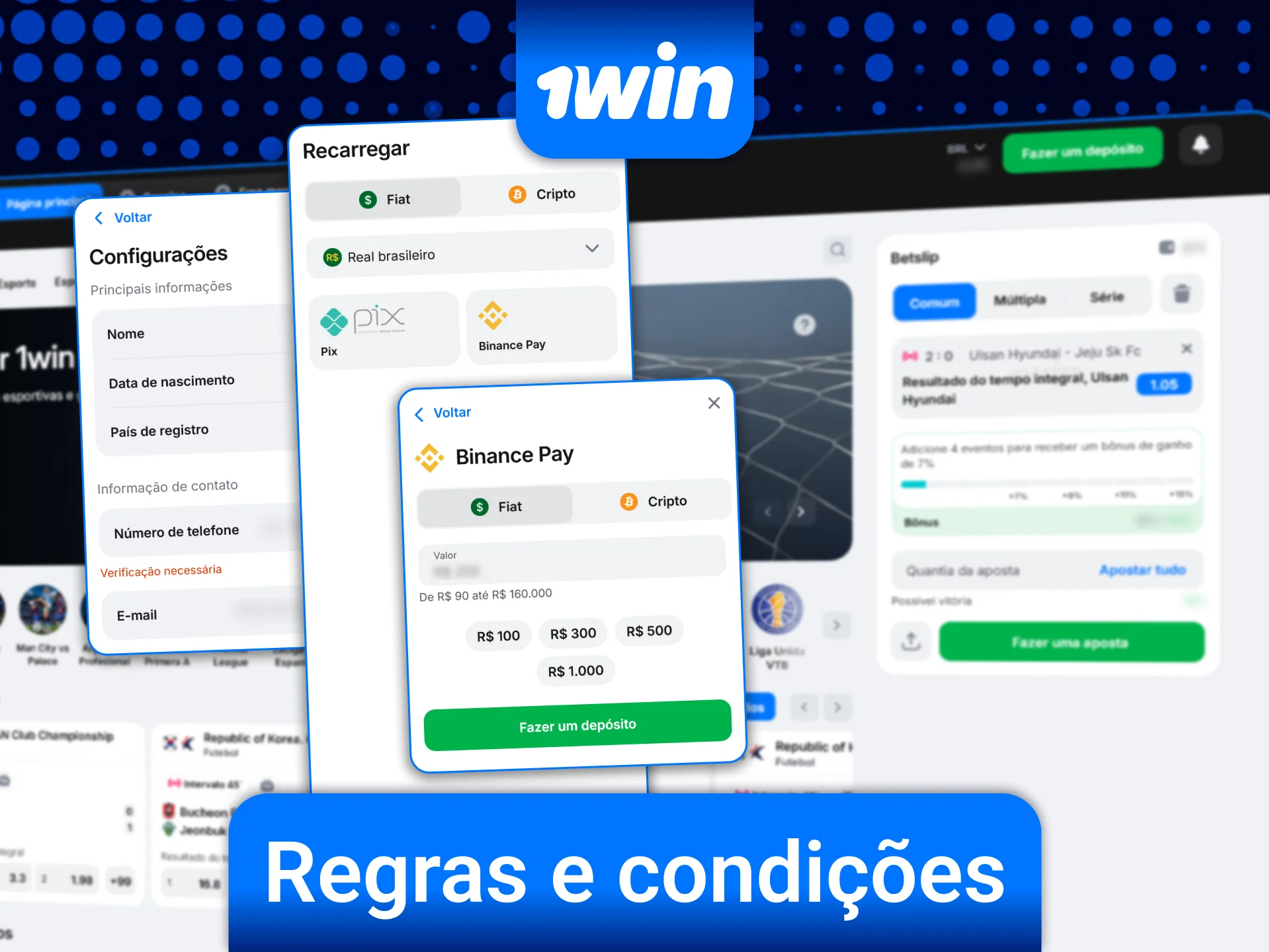 Conheça as regras e condições de pagamento na 1win para apostar com tranquilidade.