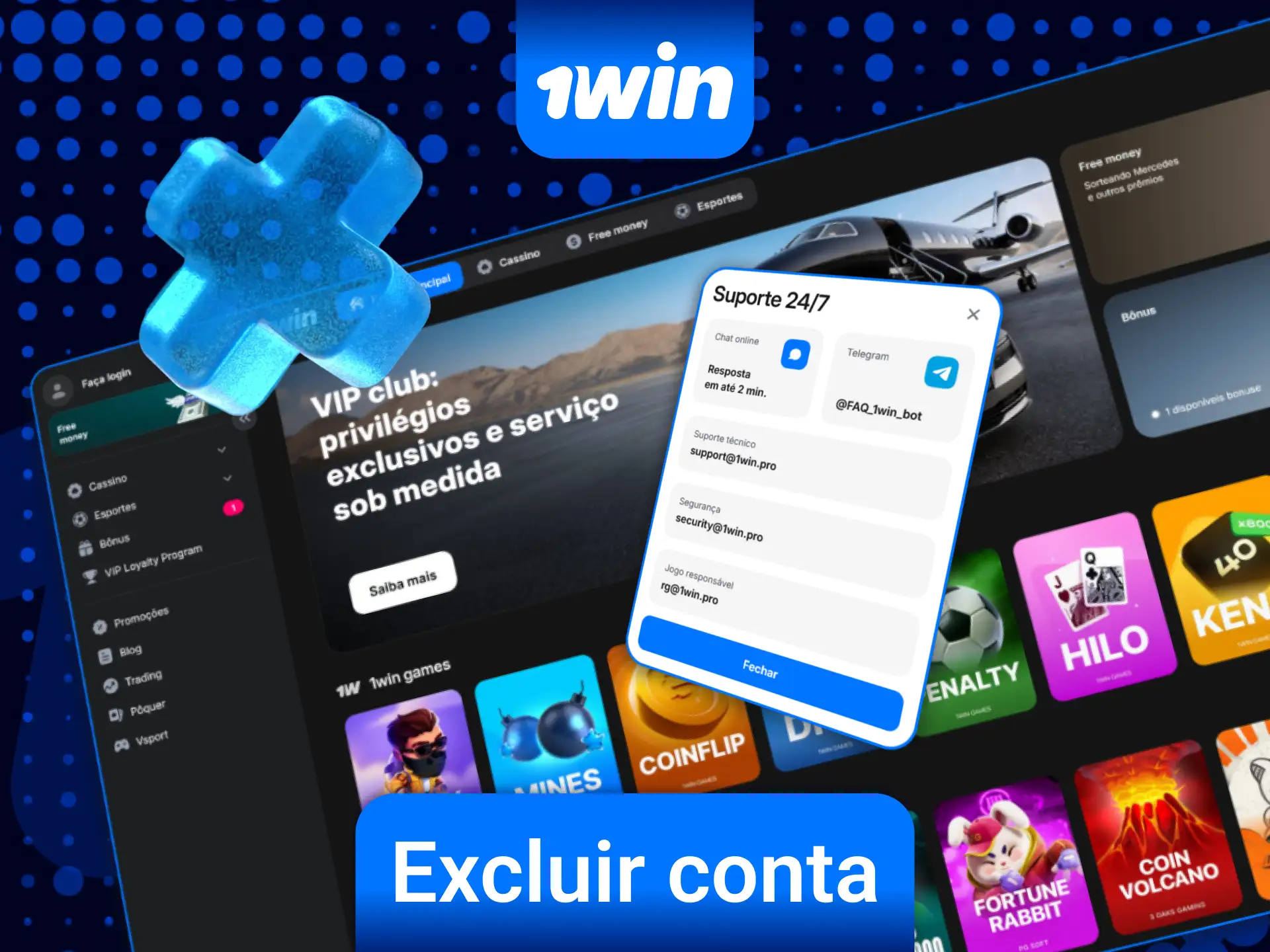 Veja como excluir sua conta 1win de maneira definitiva se necessário.