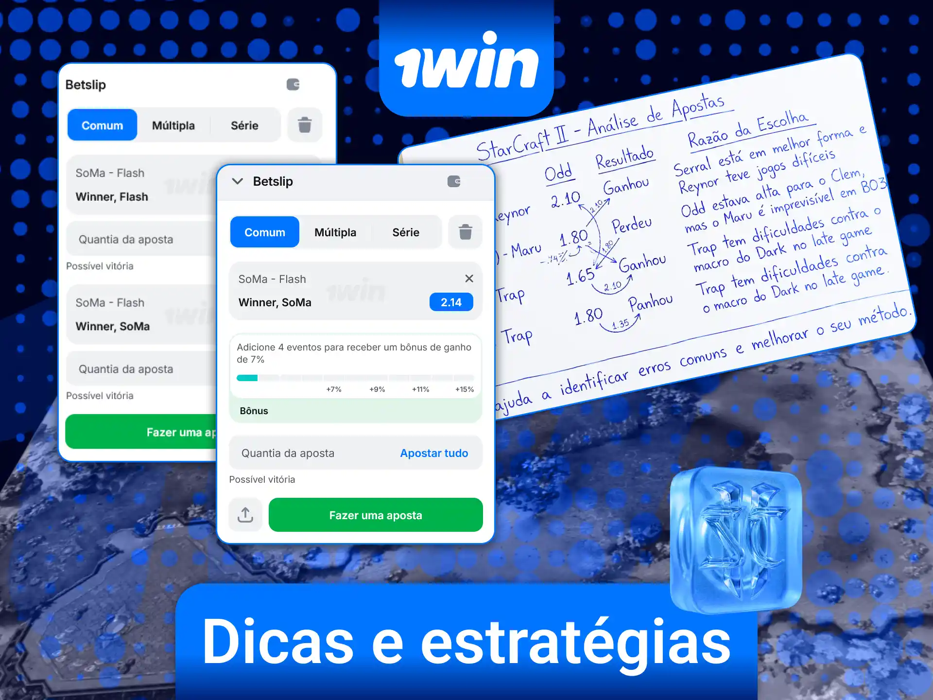 Utilize dicas de especialistas para melhorar suas estratégias de apostas em StarCraft II na 1win.