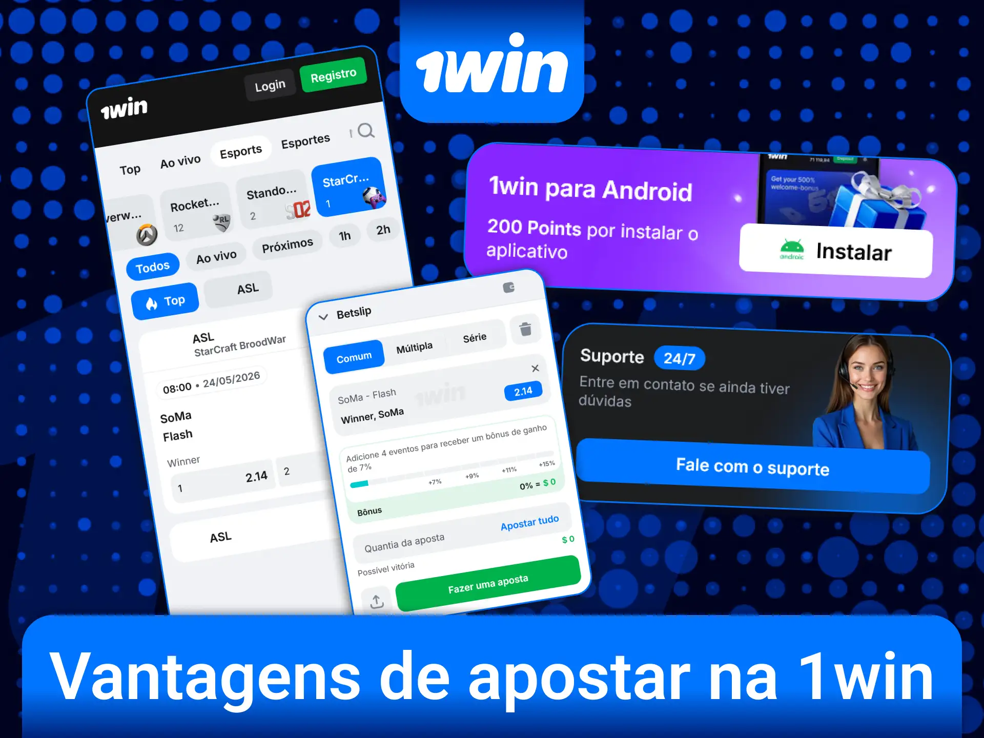 Descubra as vantagens exclusivas da 1win Brasil e faça apostas em StarCraft II hoje mesmo.