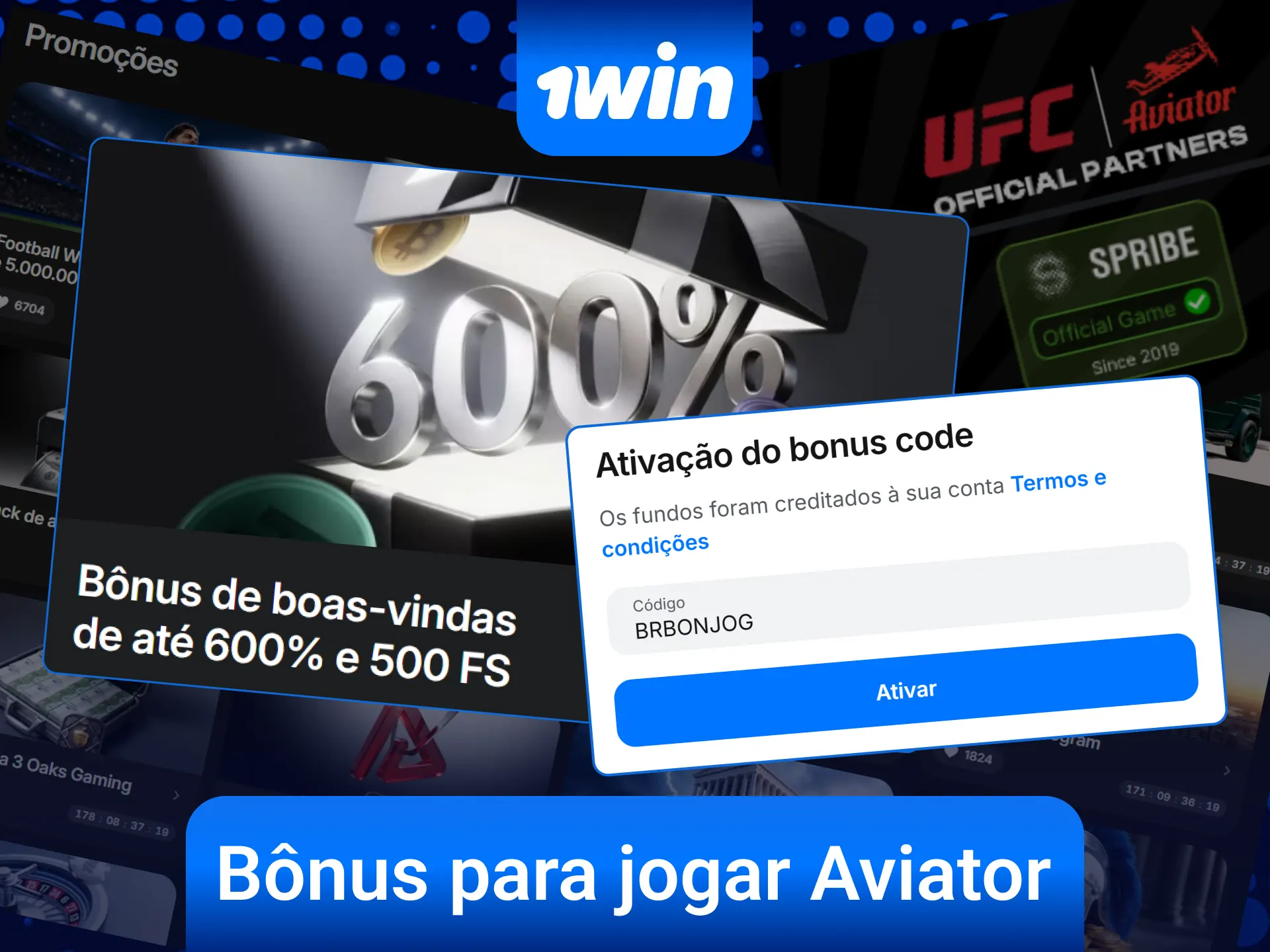 Resgate ofertas especiais para apostar com vantagens no Aviator da 1win.