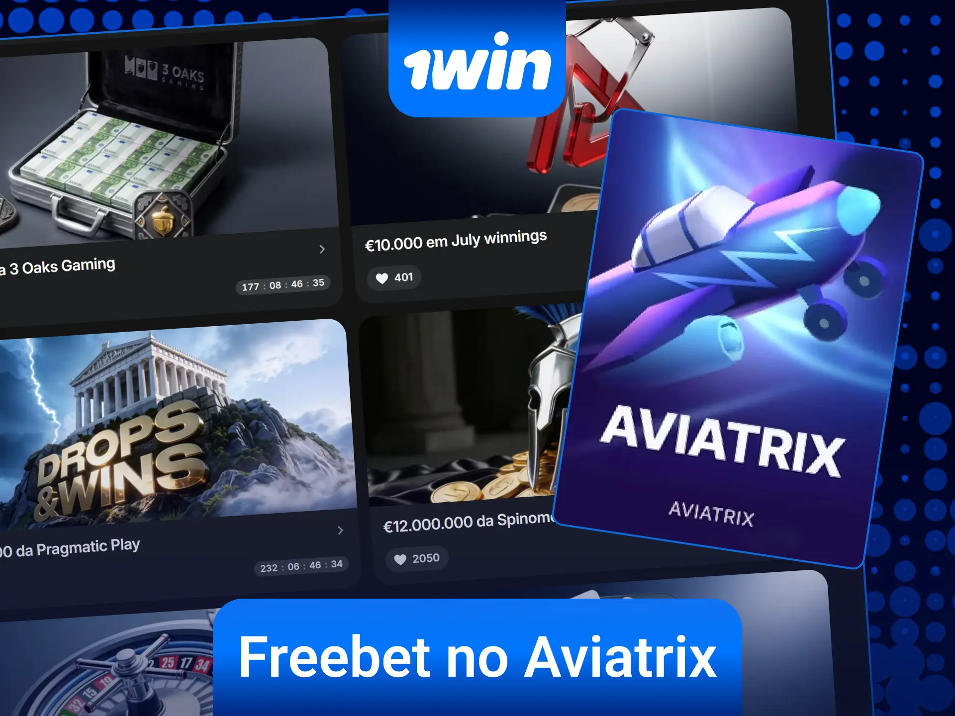Garanta sua aposta grátis no Aviatrix jogando no cassino 1win.