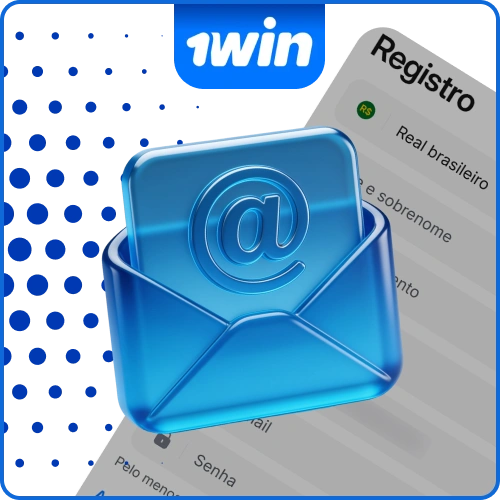 Preencha seu endereço eletrônico e faça seu cadastro na 1win.