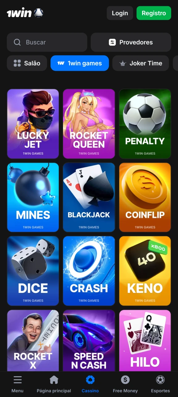 Experimente as versões gratuitas dos melhores slots disponíveis na 1win.