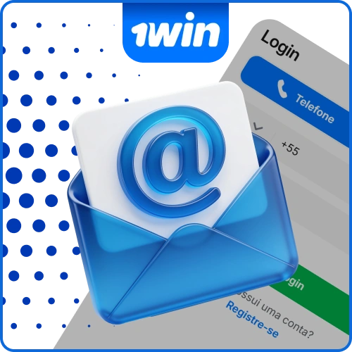 Insira suas credenciais eletrônicas para fazer login na plataforma 1win.