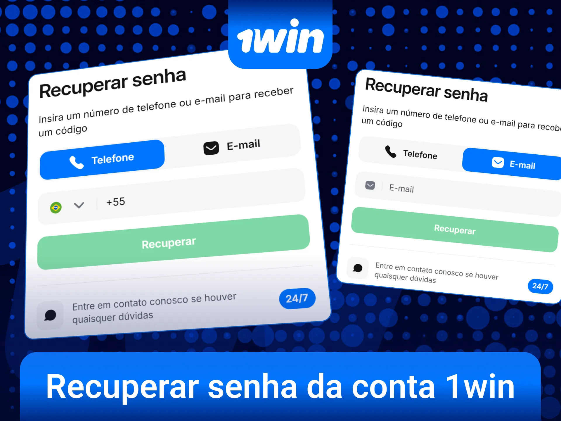 Recupere sua senha de acesso para voltar a jogar na 1win.