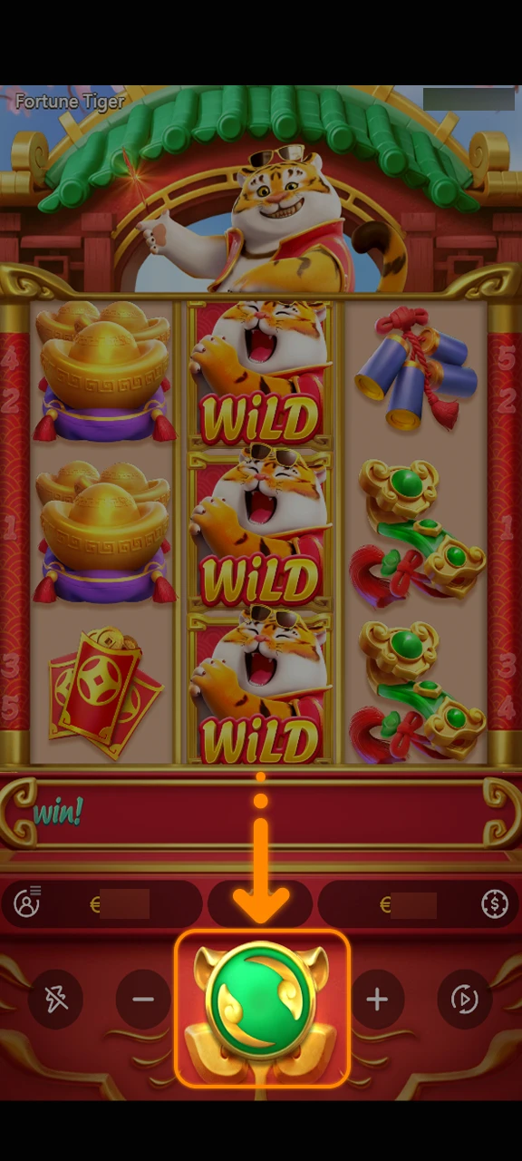 Gire os rolos do Fortune Tiger e busque lucros na 1win.