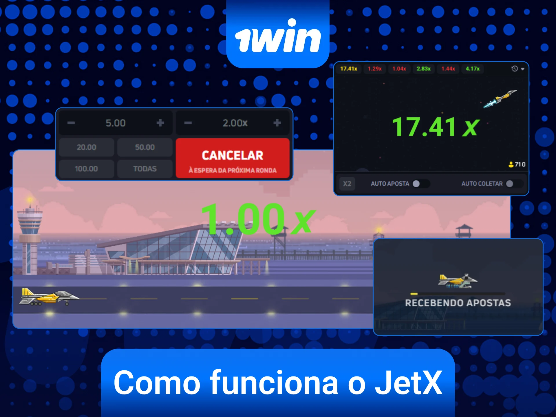 Compreenda o funcionamento das rodadas do JetX e ganhe na 1win.