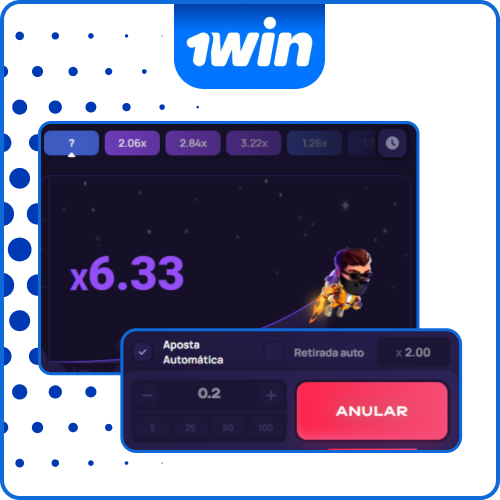 Automatize seus lances para jogar várias rodadas de Lucky Jet na 1win.