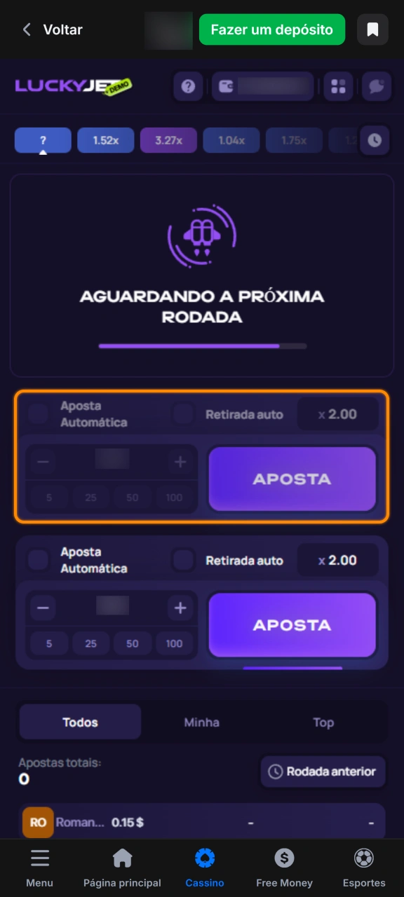 Confirme sua participação no Lucky Jet da 1win antes que suba.