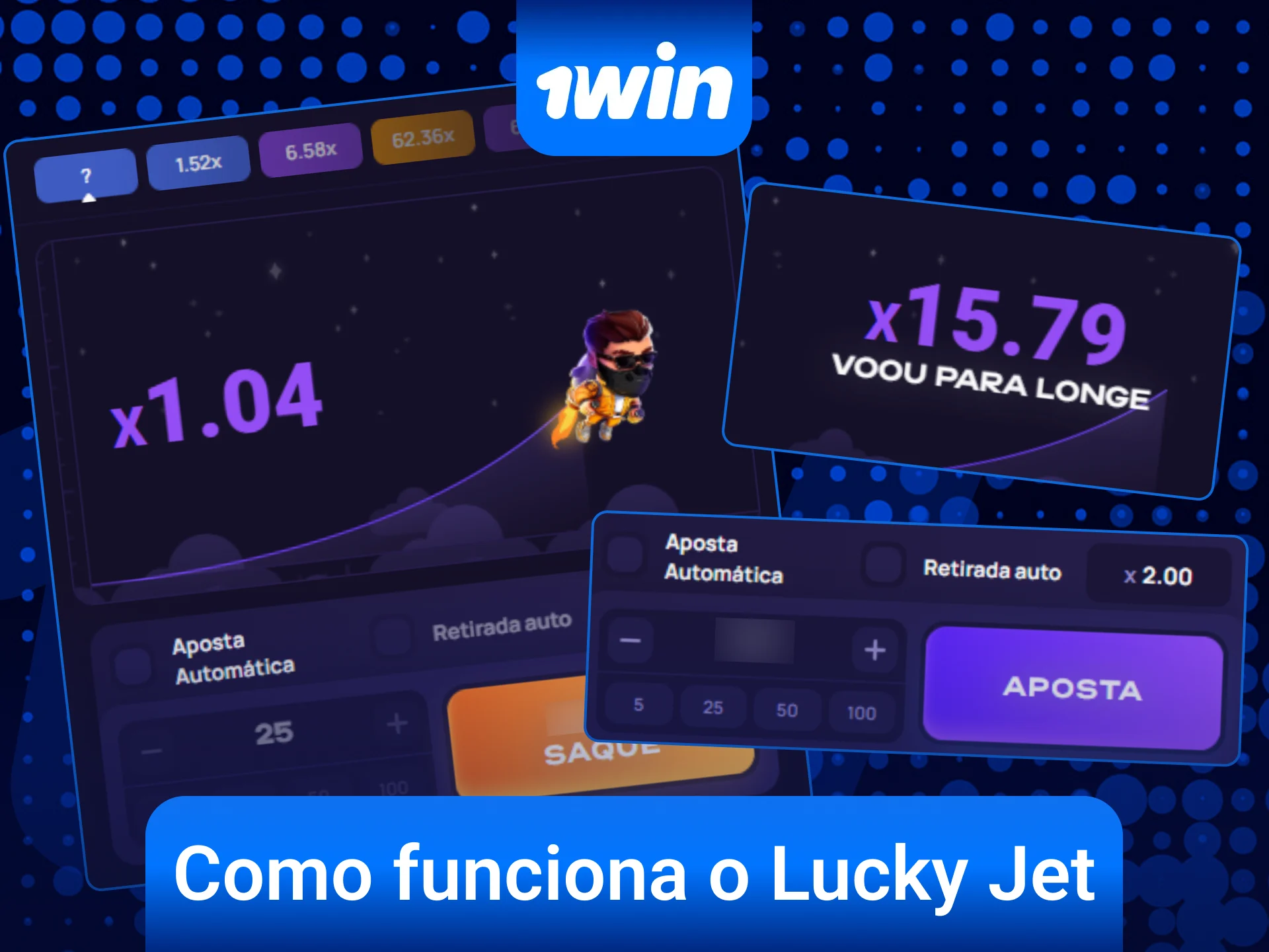 Entenda como funciona a rodada do Lucky Jet e ganhe na 1win.